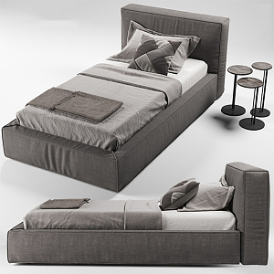 Single Bed 3d model