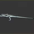 Ice Blue Mythical Dragon With Large Wings And Shiny Scales As Game Movie Character