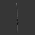 Traditional Weapon Sword With Decorative Hilt And Sharp Metal Blade Design