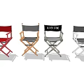 XTRA FINE Armchair Collection With Red Natural Wood Silver And White Designs