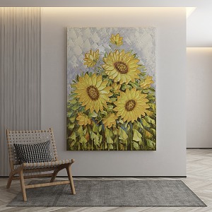 Modern plant painting decorative painting 3d model