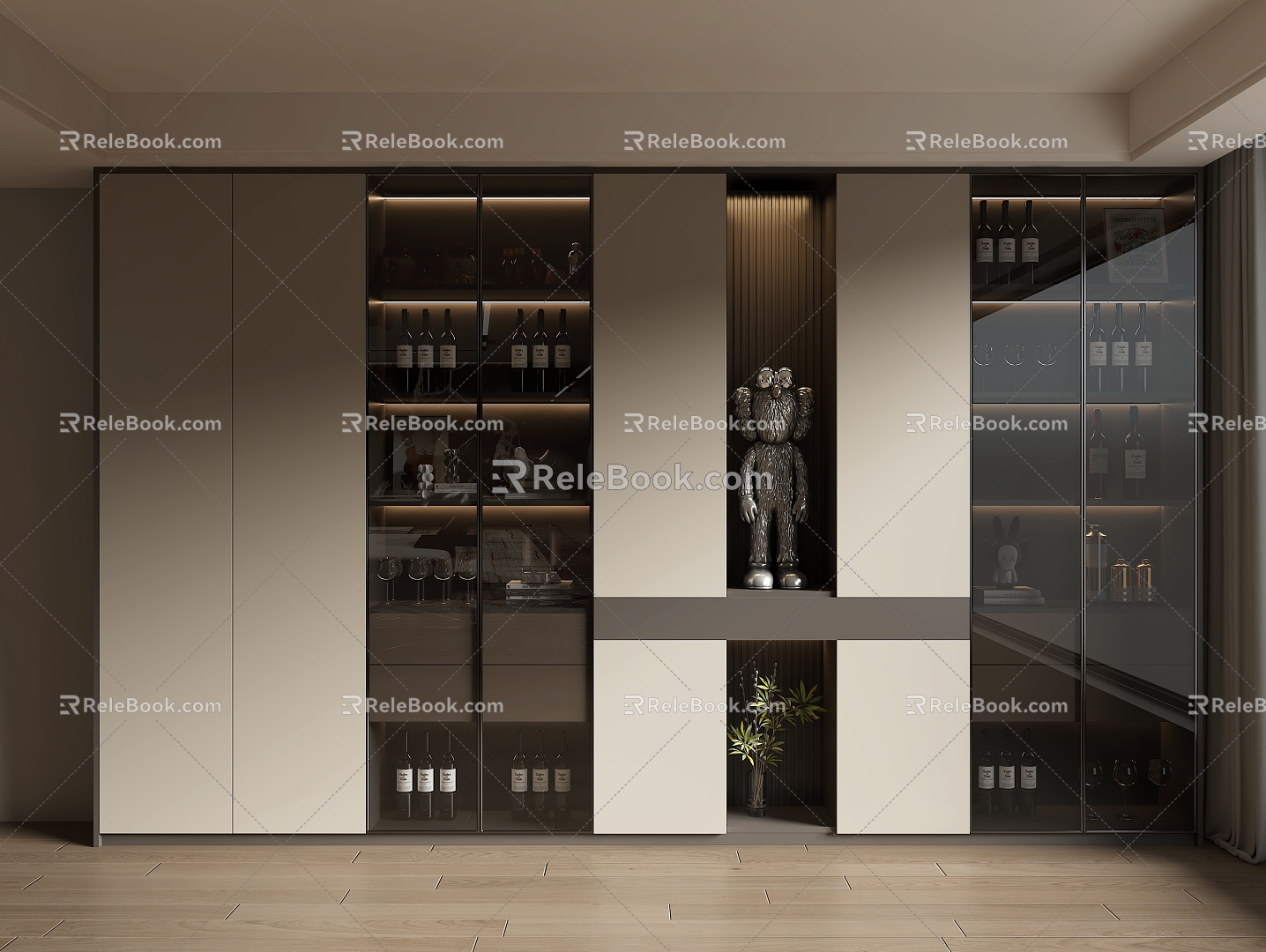 Home Wine Cabinet model