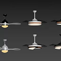 Modern Ceiling Fan Lights With Various Designs And Color Options For Home 3d model