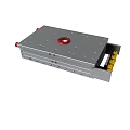 Industrial Silver Metal Platform With Red Handles And Multiple Holes Design