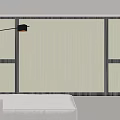White Sheer Curtains For Modern Living Space With Floor Lamp And Light Sofa