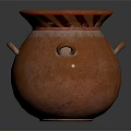 Handcrafted Brown Decorative Furniture With Textured Surface And Three Handles For Indoor Decor