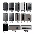 Assorted Household Appliances Featuring Multiple Colors and Different Styles Wall Mounted
