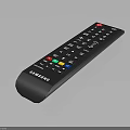 Samsung Electronic Remote Control With Black Design And Red Green Yellow Blue Buttons