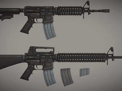 M4A1 and M16A4 rifles model