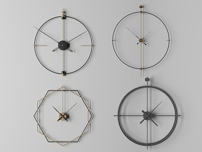 modern clock 3d model