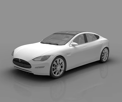 Hyundai New Energy Tesla 3d model Hyundai New Energy Tesla 3d model
