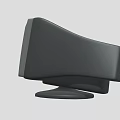 Vintage CRT Television With Bulky Design Square Screen And Black Base