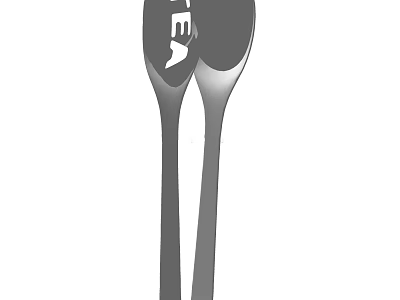 Stainless Steel Kitchen Spoons Essential Cooking Utensils For Home Use 3d model