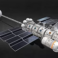 Advanced Modular Spacecraft With Solar Panels Antenna And Propulsion Modules