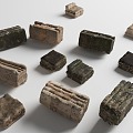 Ruins Ancient Buildings Damaged Buildings Abandoned Castles Stone Ruins Stone Pillars Stone Walls 3d model