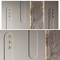 Modern Bed Accent Wall With Decorative Buttons And Textured Panels