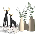 Modern Ornaments Combination Vase Ornaments 3d model