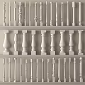 European style column Roman column Gypsum column Gypsum line European style building component 3d model