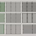 Various Metal Mesh Fence Designs With Green Gray Black Color And Double Door Styles
