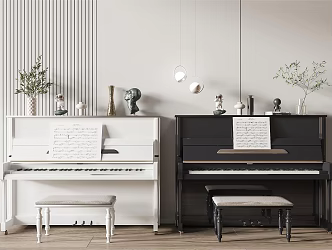 Modern Piano 3d model