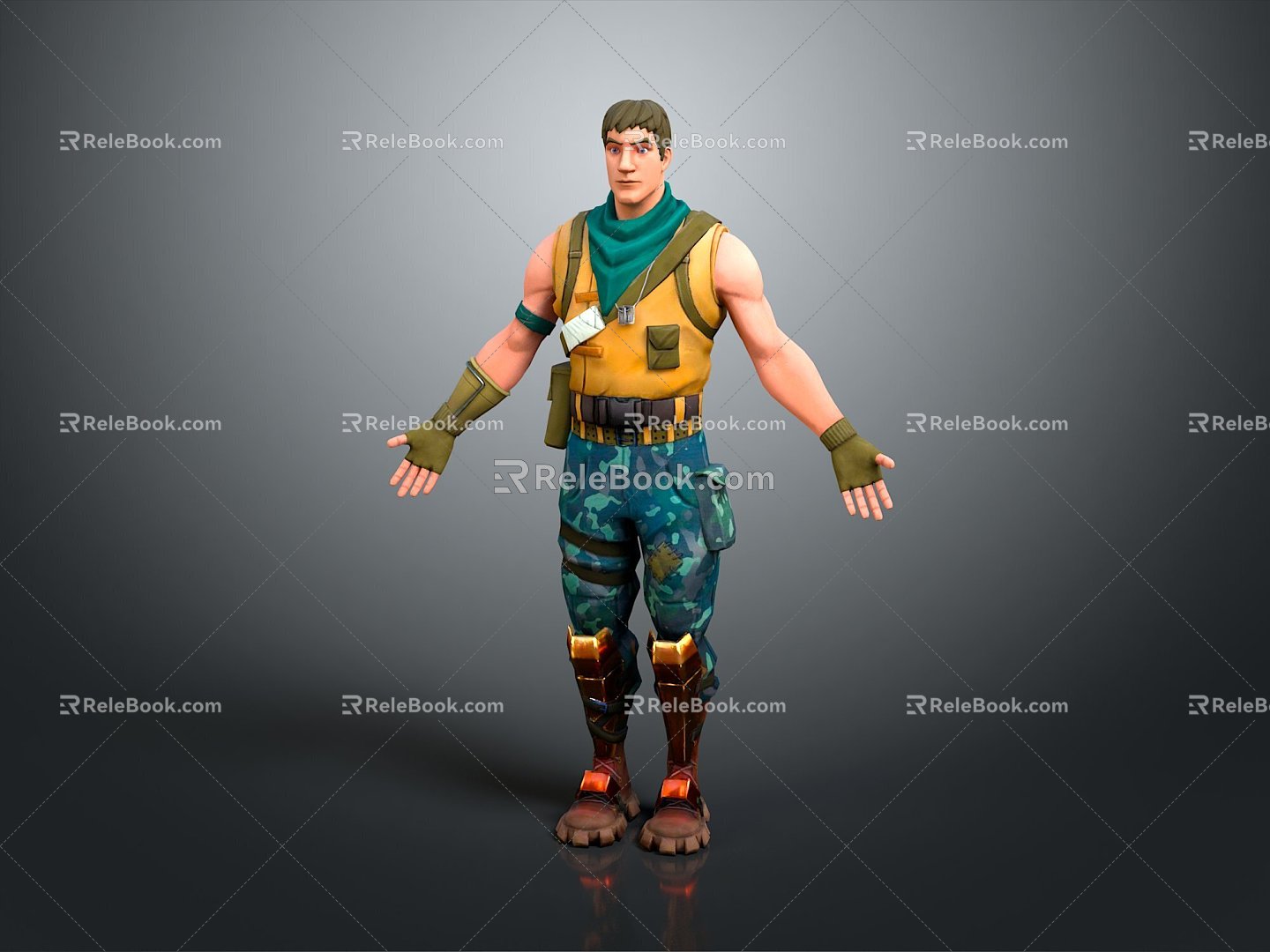 Science Fiction Warrior Future Warrior Next Generation Warrior Super Soldier Magic Warrior Super Soldier Science Fiction Soldier 3d model