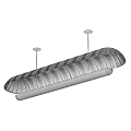 Elegant Modern Pendant Light With Fabric Shade And Metal Frame Design