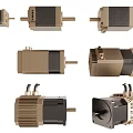 Industrial Electric Motors With Various Designs And High Performance For Machinery