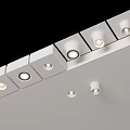 Sleek White LED Downlights And Spotlights For Modern Ceiling Lighting Design 3d model