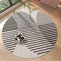 Round carpet 3d model