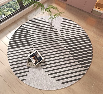 Round carpet 3d model