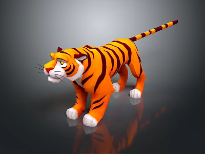 Tiger Tiger Tiger Down Mountain Tiger Siberian Tiger South China Tiger Wild Tiger Tiger Carved Stone Tiger 3d model