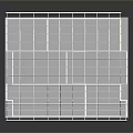 White Building Frame Structural Model With Yellow Markers And Blue Base