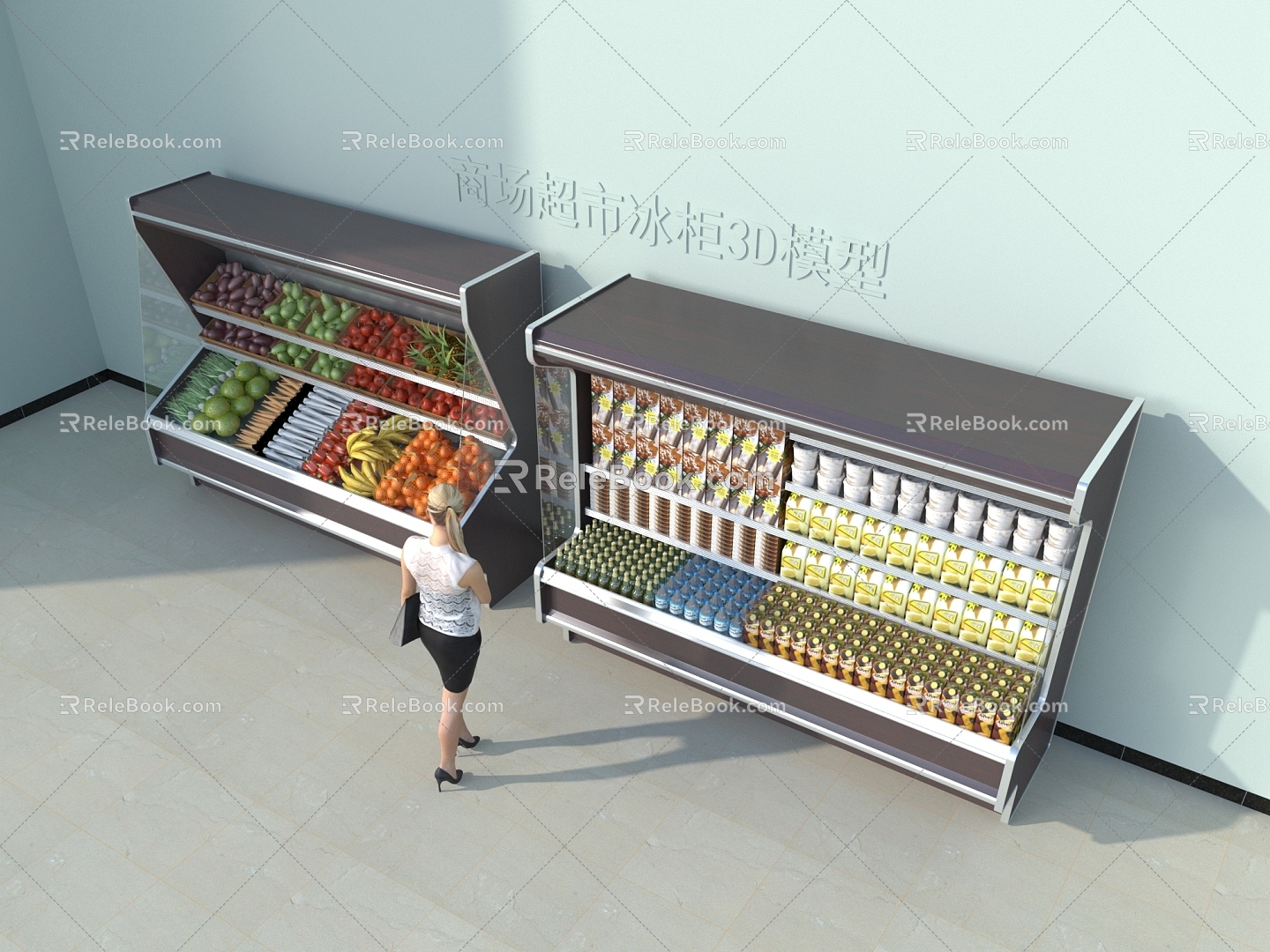 Mall Freezer 3D Model 0212018 3d model