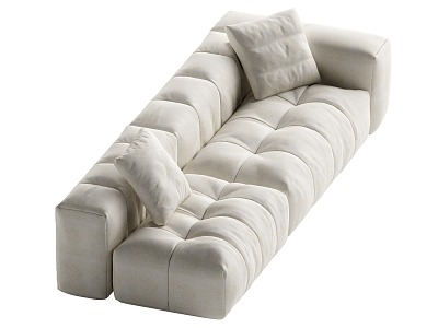 Cream wind multi-person sofa model