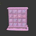 Artistic Wooden Chest of Drawers with Multiple Colorful Decorative Panels and Unique Designs