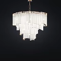 Modern Crystal Chandelier Designs With Circular And Layered Structures For Interior Decor 3d model