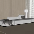 Modern Multiplayer Sofa Floor Lamp 3d model