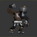 Robot Robot Assistant Small Robot Robot Butler Robot Butler Figure Game Figure 3d model