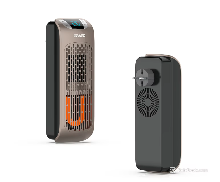 Compact Air Purifier Devices With Brown And Black Grille Design And Modern Look 3d model 