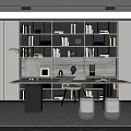 Modern study 3d model