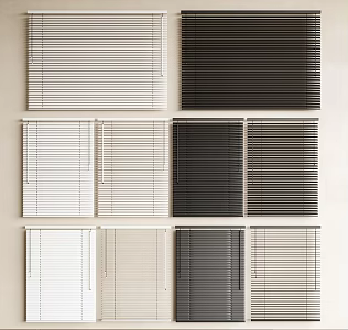Modern venetian blinds Curtain Drawing Curtain Blind Vertical Curtain Rolling Curtain Roman Curtain Bedroom Curtain Living Room Curtain 3d model