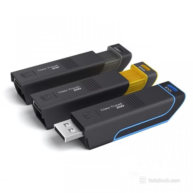 DataTraveler USB Flash Drives Different Models Of Portable Digital Storage Devices 3d model 