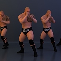 Modern man boxer 3d model