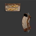 Wooden Bread Boxes With Transparent Lids And Orange Handles Holding Loaves Of Bread
