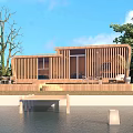 Modern Waterfront Vacation Home With Wooden Facade Large Windows And Terrace