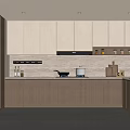 Modern Kitchen Interior With Light Wood Cabinets And Stainless Steel Appliances