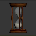 Classic Wooden Hourglass Stand With Glass Bulb And Sand Timer Design