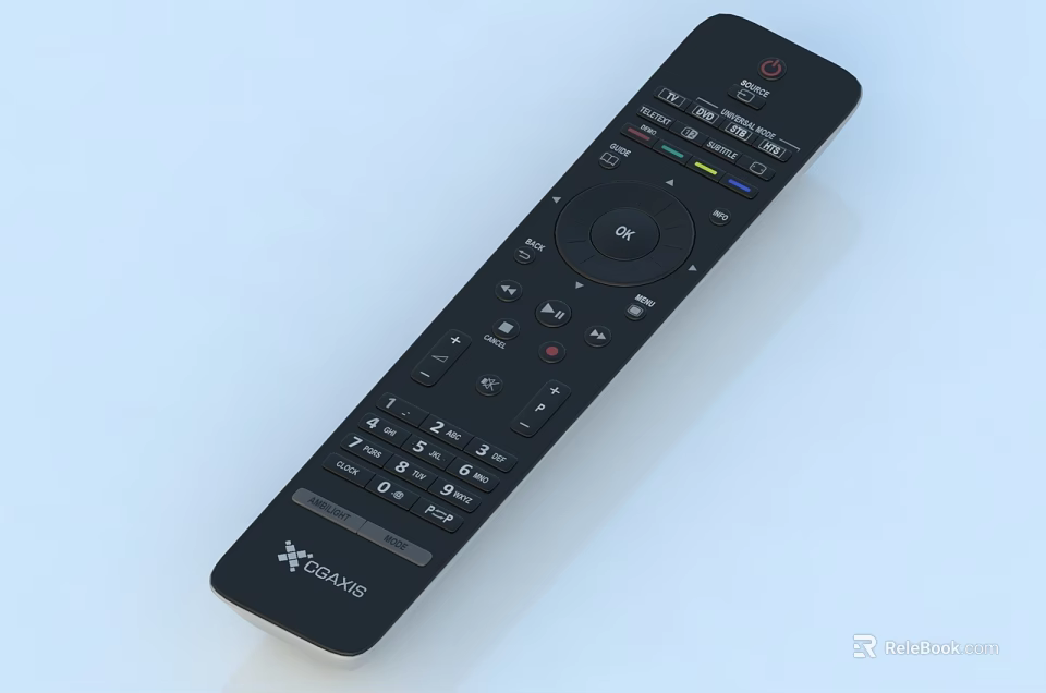 StarTech Multifunctional Television Remote Control with Digital Buttons and Function Keys 3d model 