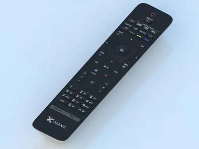 StarTech Multifunctional Television Remote Control with Digital Buttons and Function Keys 3d model