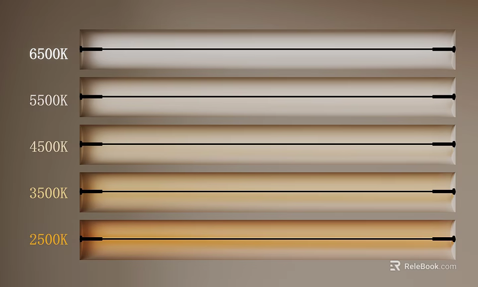DOK Window Blinds With Different Horizontal Color Options For Home Decor 3d model 